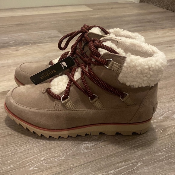 Sorel Waterproof Lined Winter Leather Boots Size 8 - Picture 2 of 10